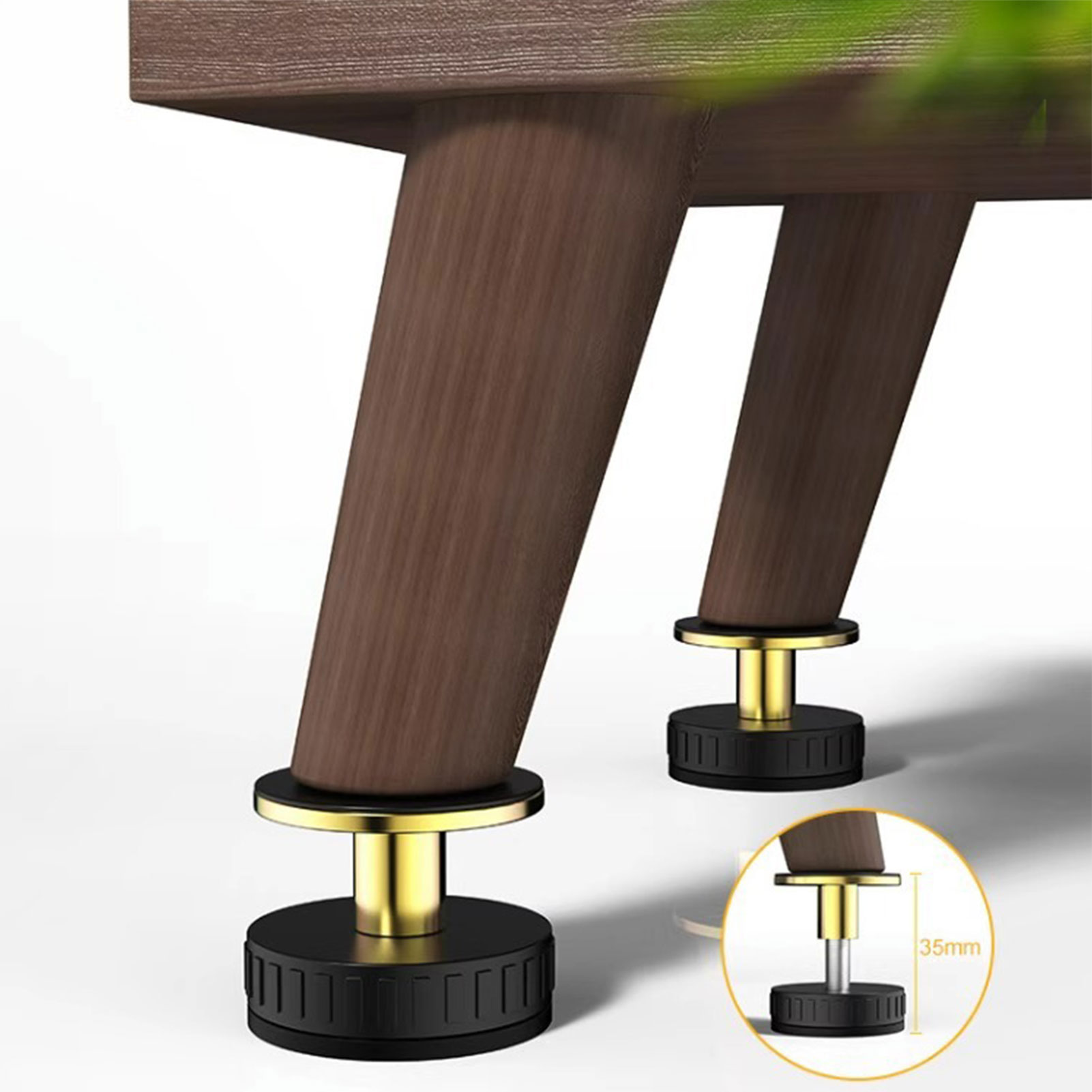 Cabinet Hinge Overlay - 4 buah penyeimbang kaki furnitur, alat
