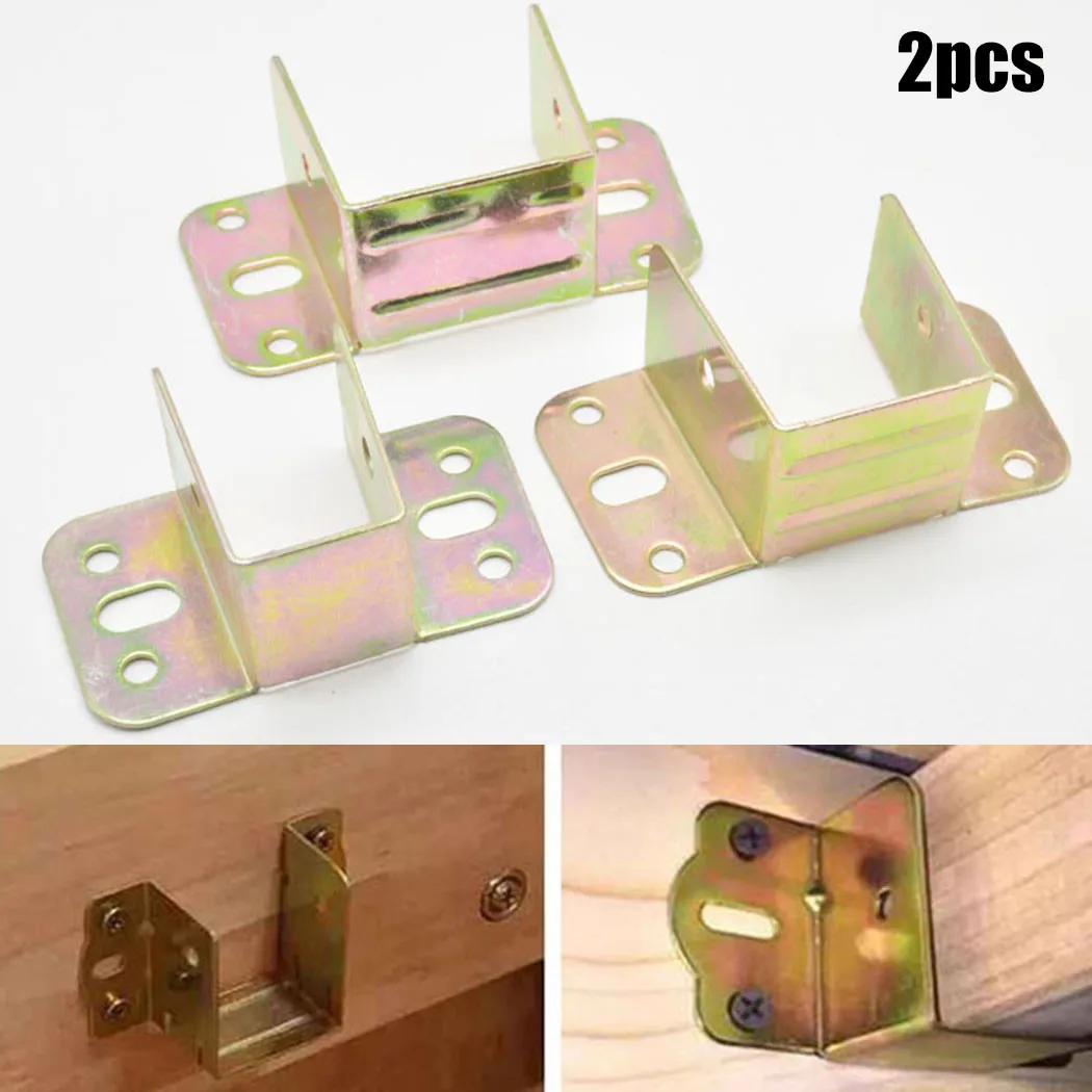 Furniture Hardware Products - 2 buah braket tempat tidur logam