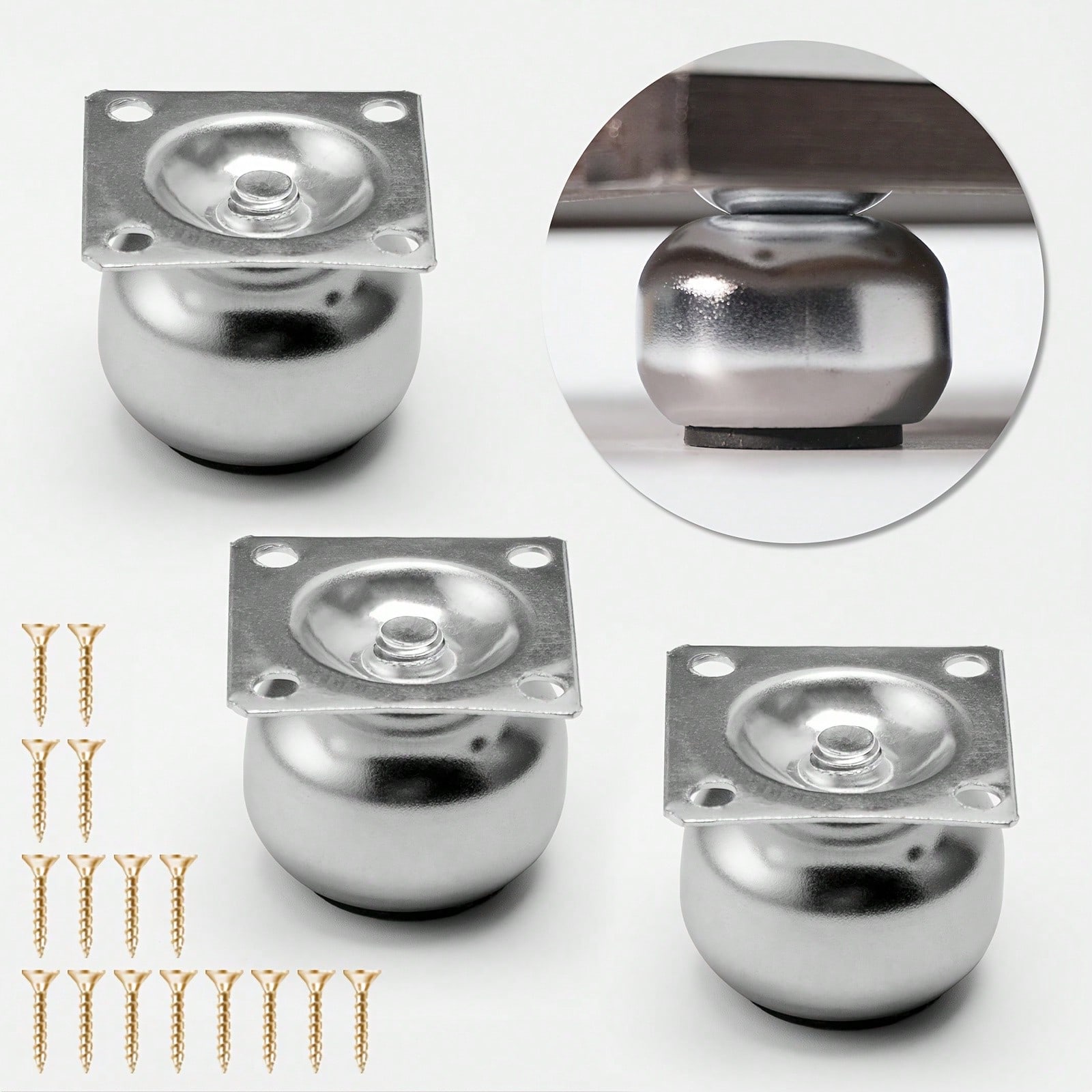 Cabinet Hinge Overlay - [4 Buah Kaki Furnitur Logam] 4