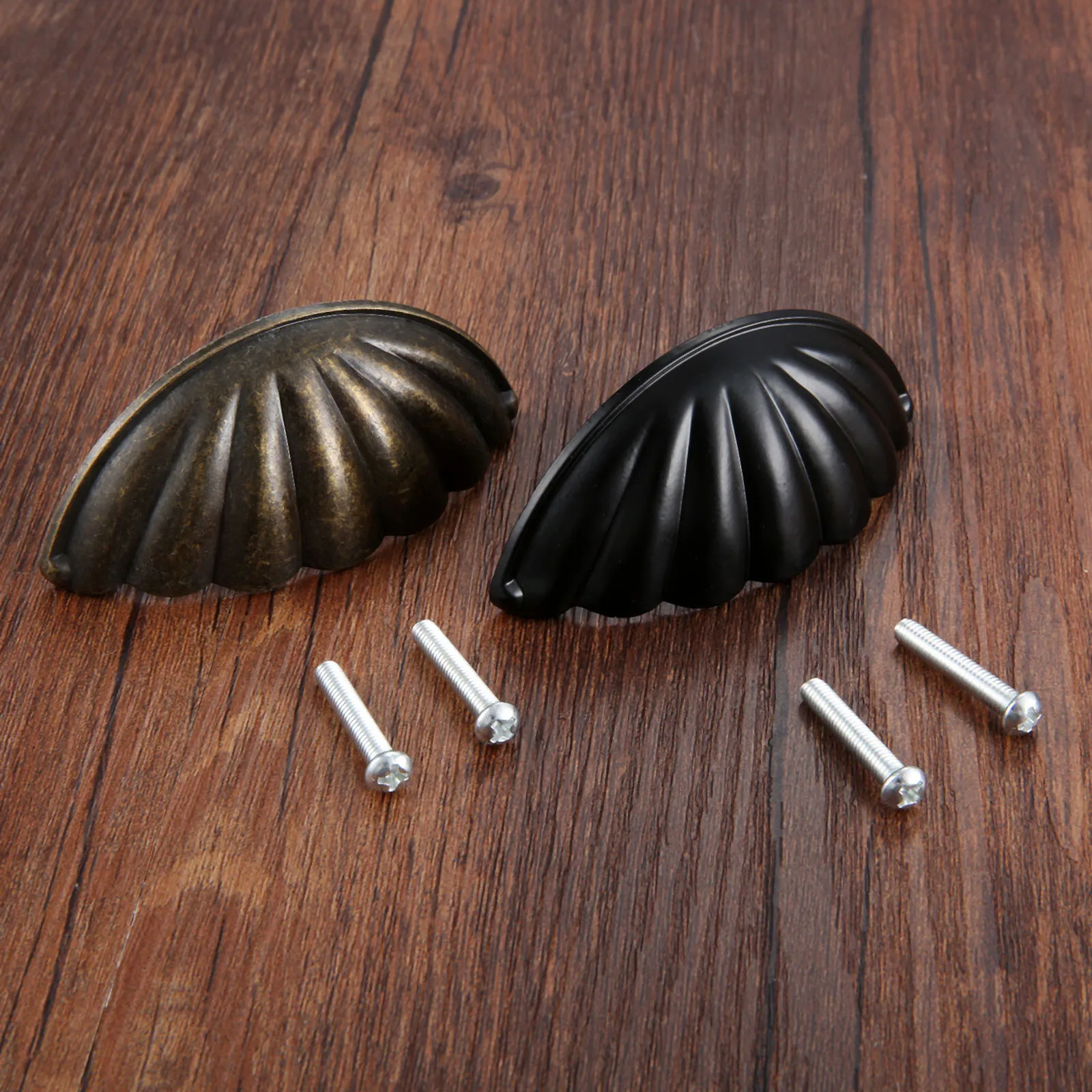 Furniture Rotating Hardware - 1 Buah Gagang Bentuk Kerang Campuran