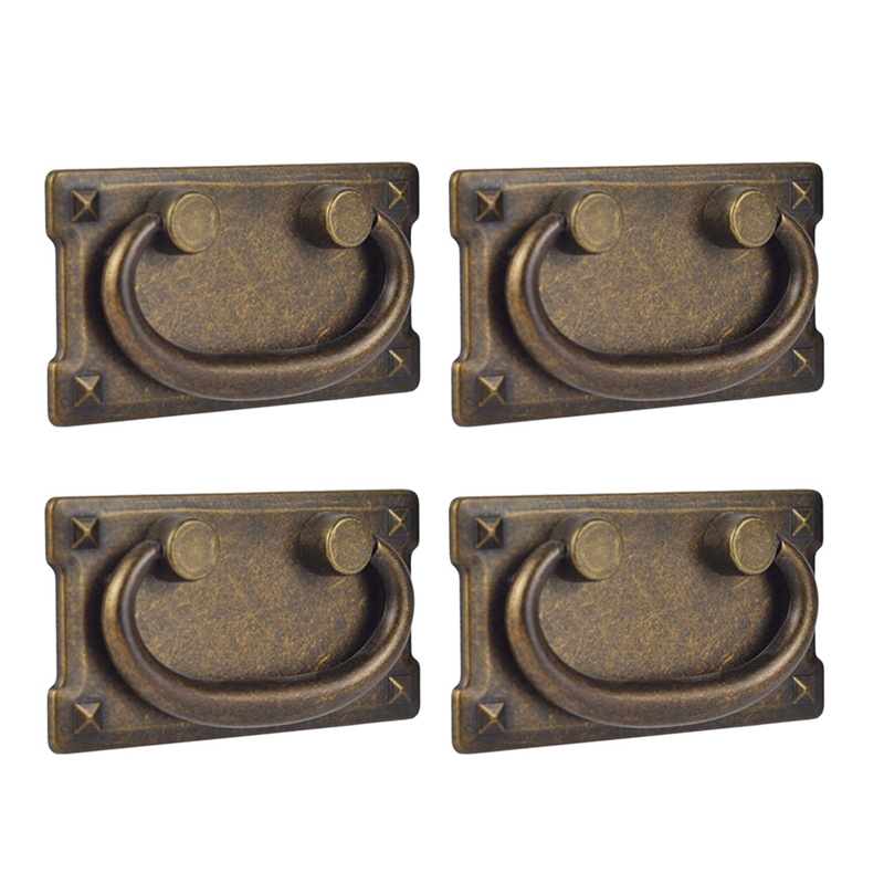 Furniture Hardware Parts - 4 Buah Gagang Tarik Cincin Laci