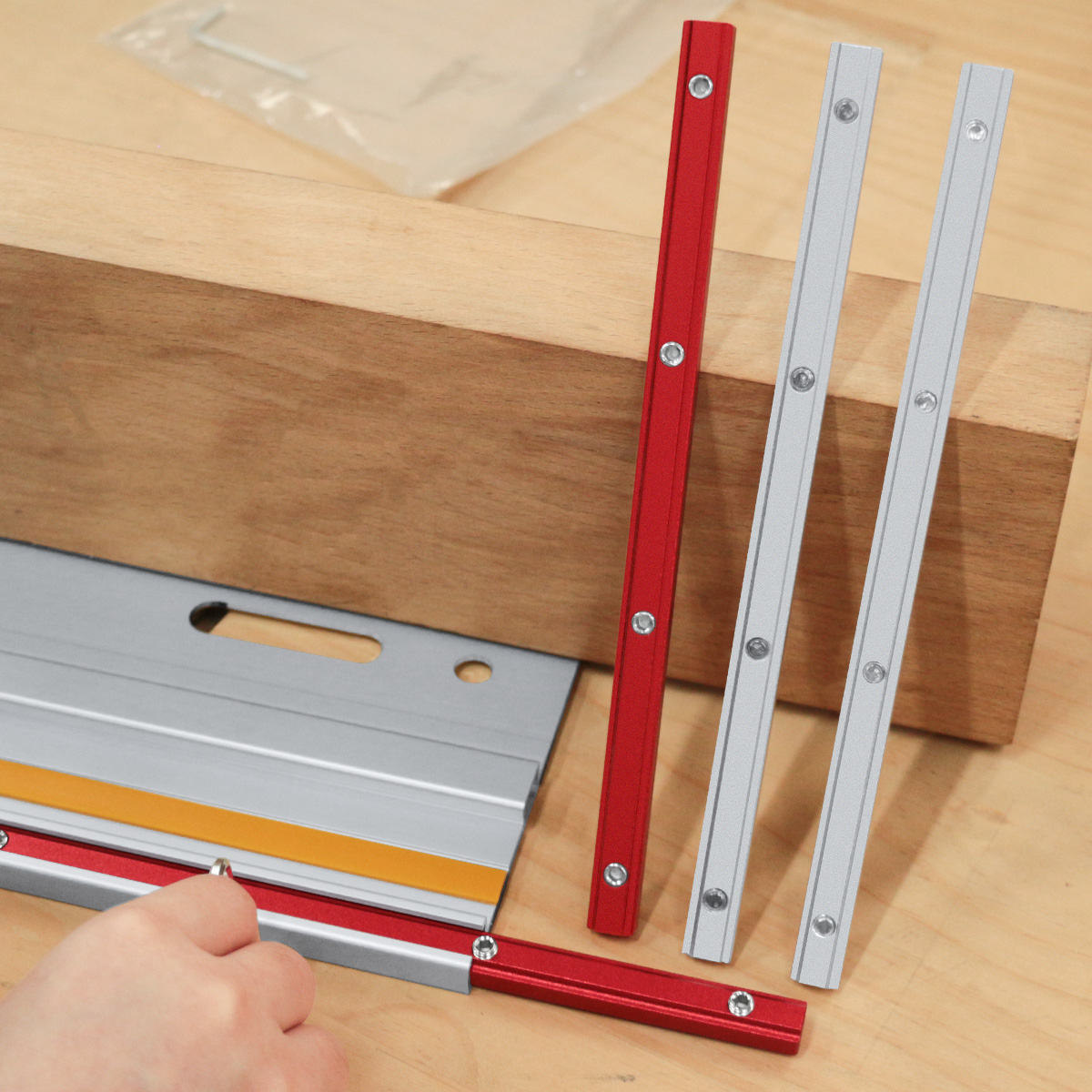 Joint Connector Bracket - Kit Konektor Rel Pagar Meja Router