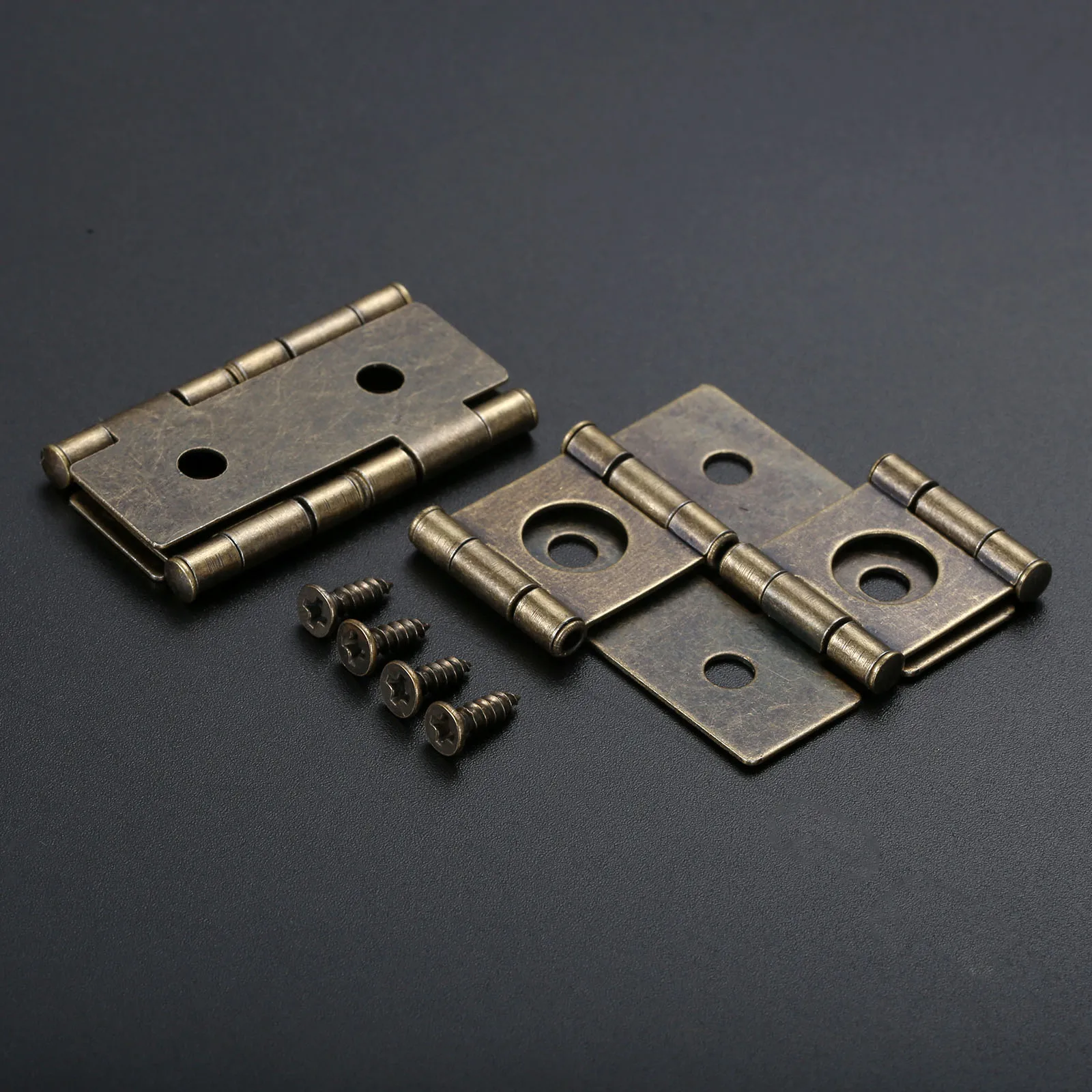 Soft Close Hinge - 2 Buah Perunggu Antik Double Bearing