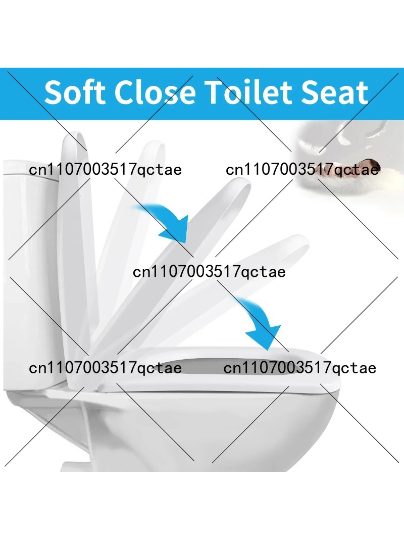 Soft Close Hinge - Dudukan Kloset Putih Heavy Duty Soft