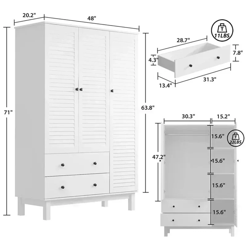 Lemari Pakaian Kayu Putih Desa - Z. A. Furniture ulasan dan harga