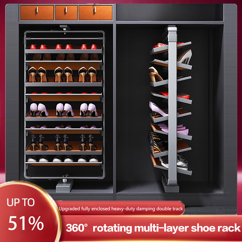 Rak sepatu berputar 360 deraja - Furniture Rotating Hardware ulasan dan harga