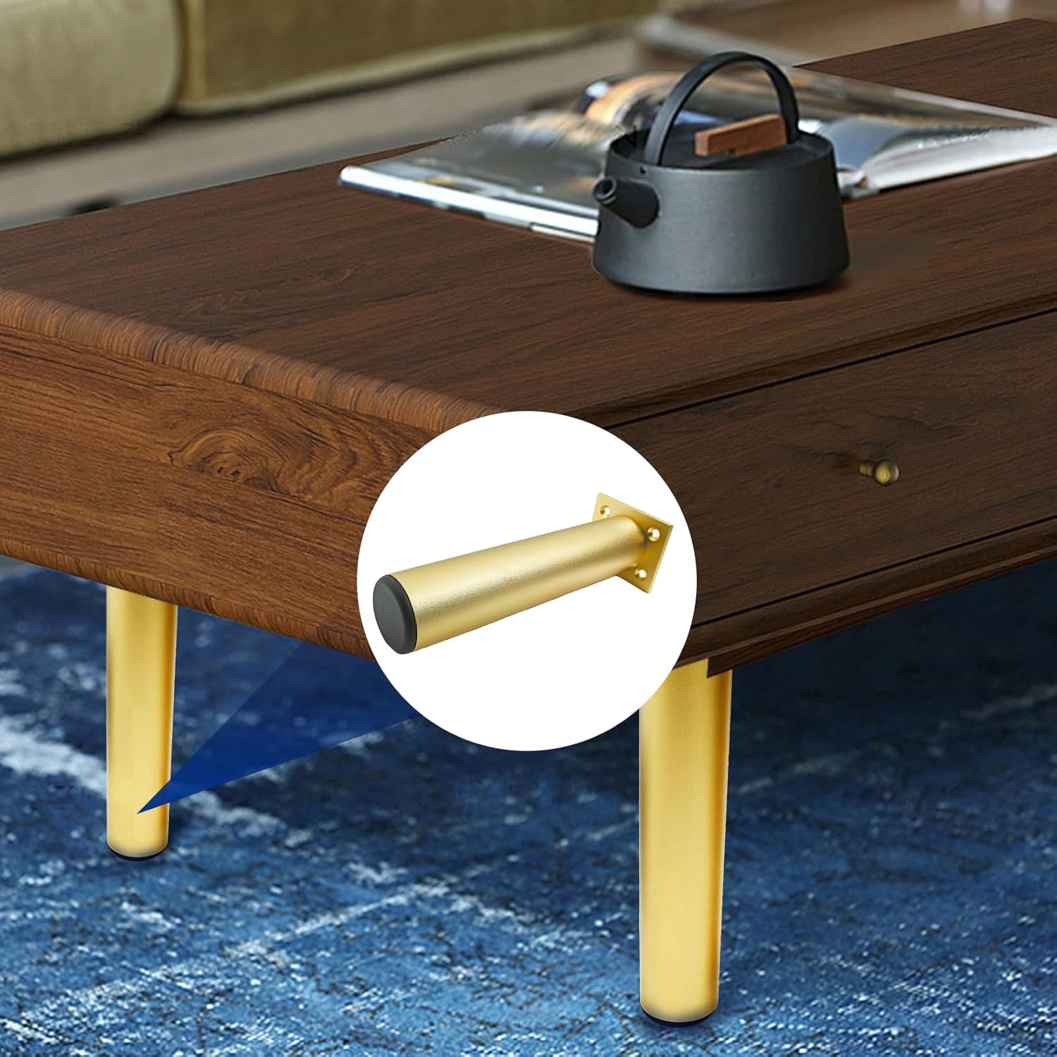 4 Buah Kaki Furnitur Baja Taha - Cabinet Hinge Overlay ulasan dan harga