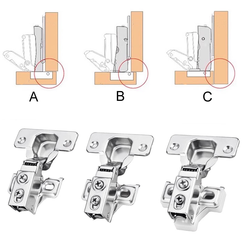 Engsel Peredam Sudut Besar Lem - Soft Close Hinge ulasan dan harga