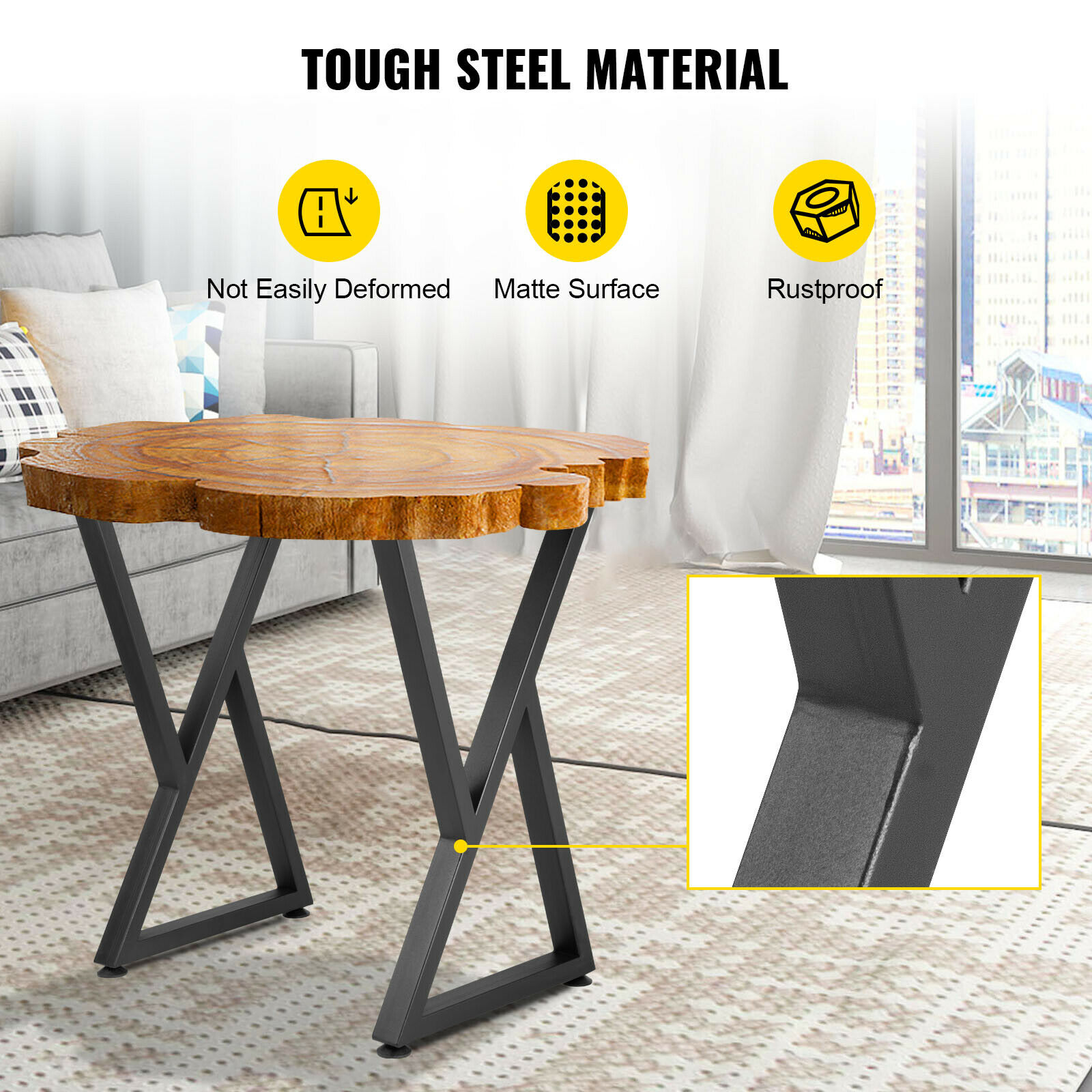 Kaki Meja Logam Berbentuk Z 28 - Z. A. Furniture ulasan dan harga