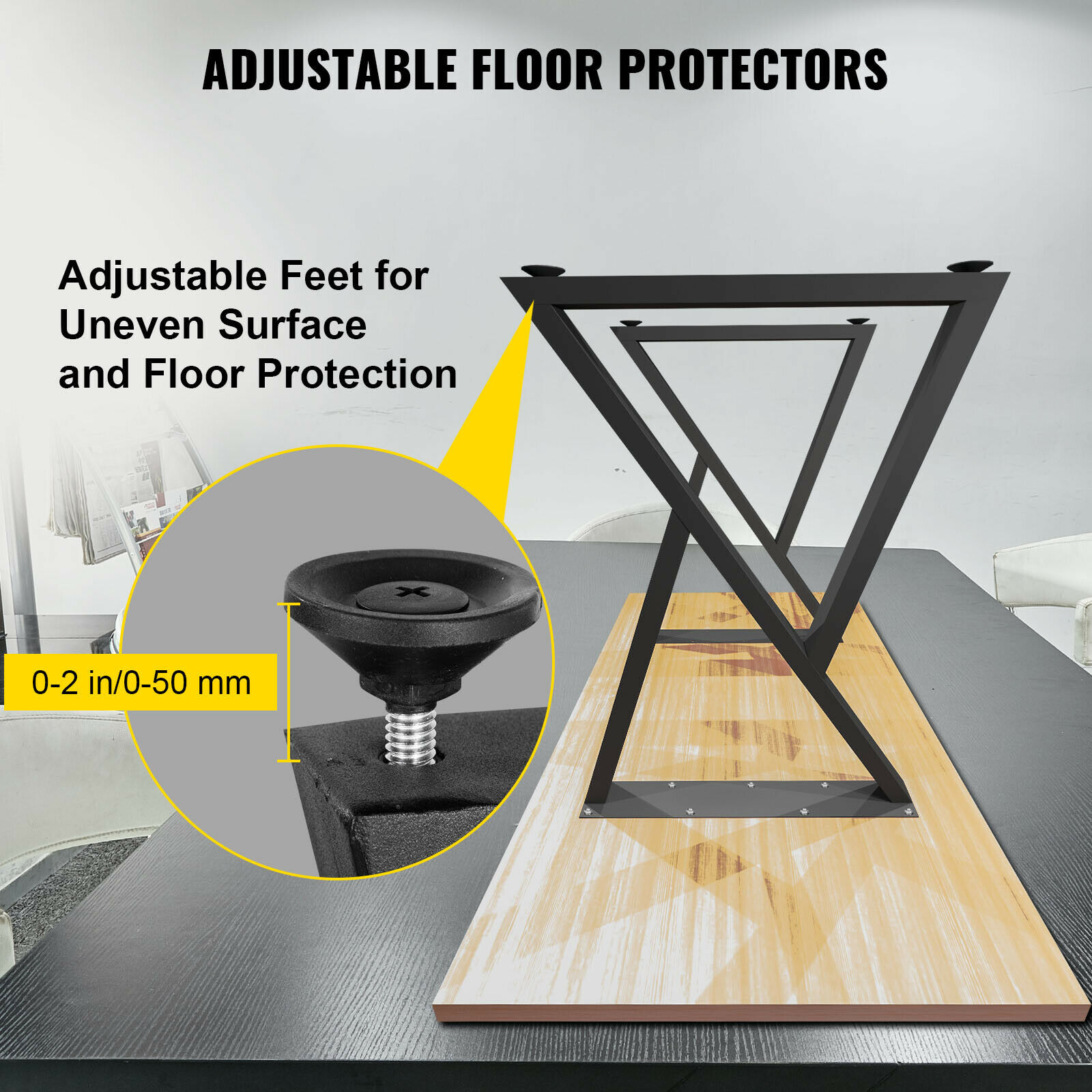 Kaki Meja Logam Berbentuk Z 28 - Z. A. Furniture ulasan dan harga