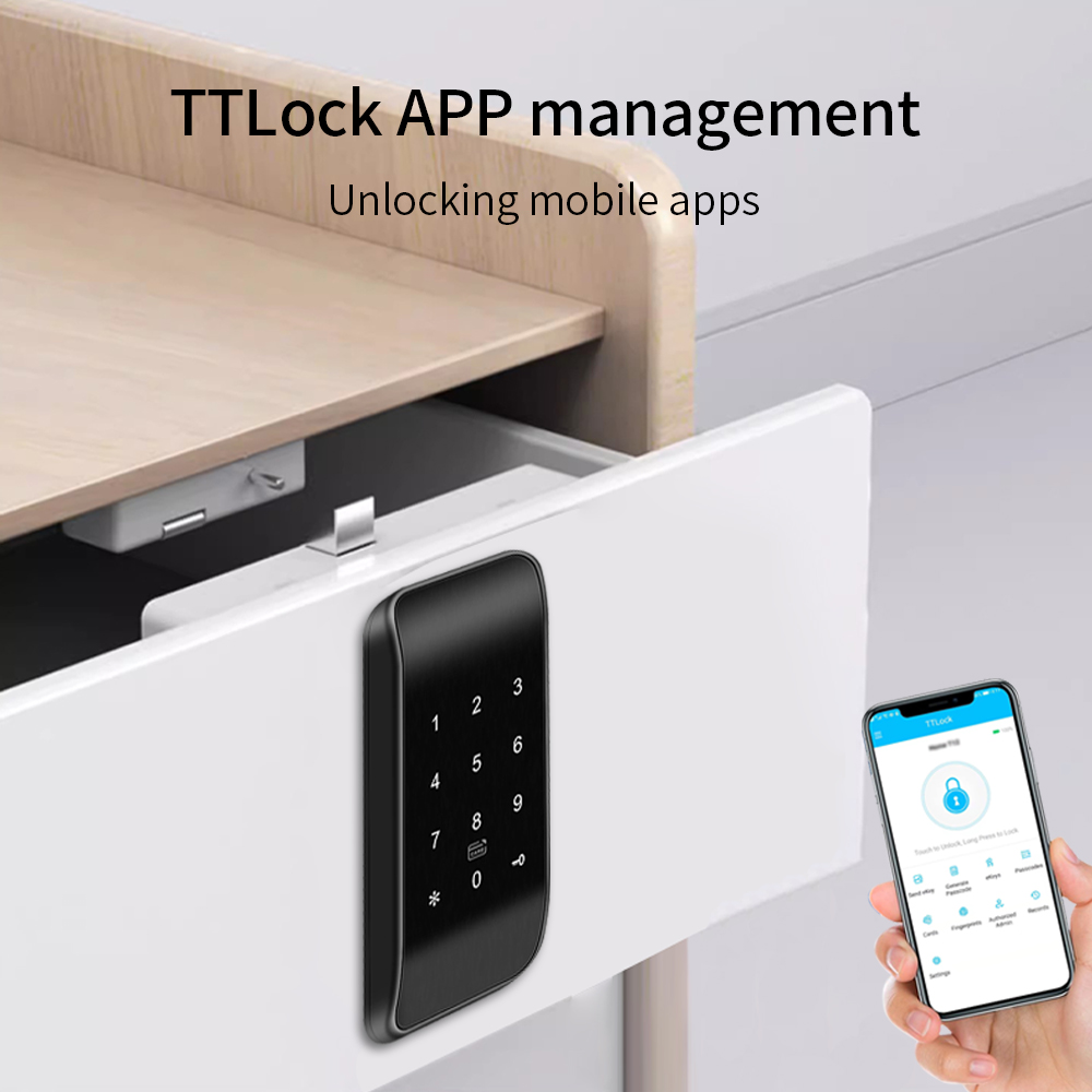 TTLOCK kunci laci sidik jari 1 - Furniture Hardware Products ulasan dan harga