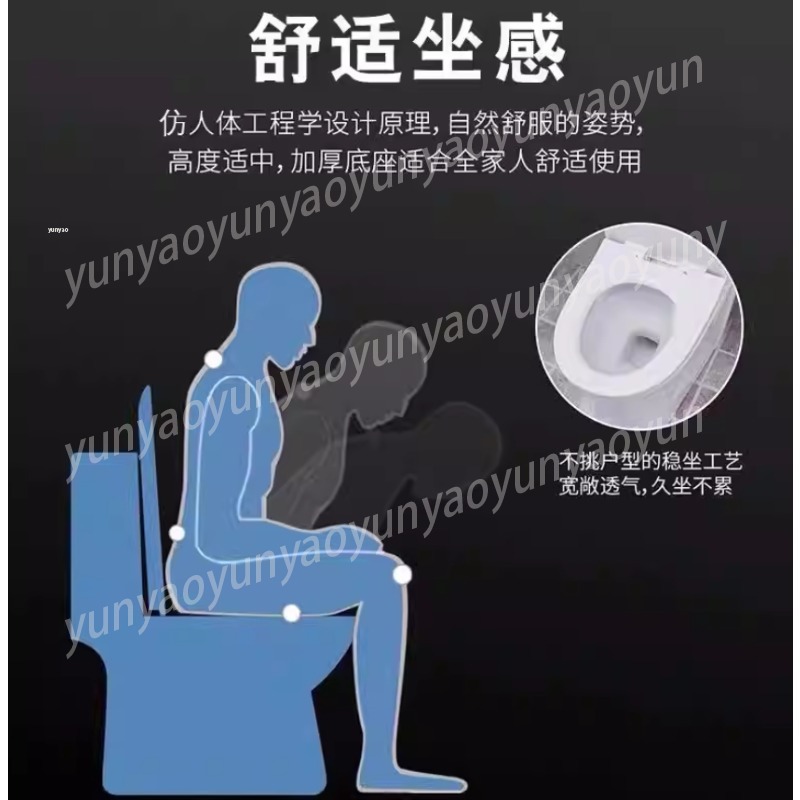 Dudukan Kloset Universal Hitam - Soft Close Hinge ulasan dan harga
