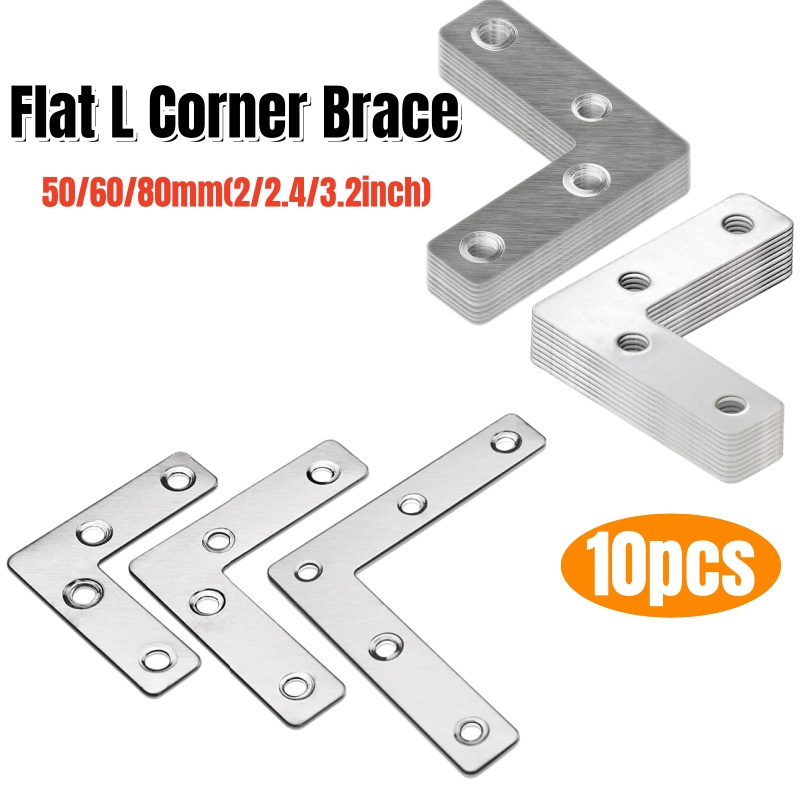 10 Buah Konektor Sudut Braket  - Joint Connector Bracket ulasan dan harga